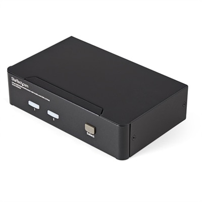 2-port StarTech.com Commutateur KVM HDMI USB 2 ports avec audio et concentrateur USB 2.0 - commutateur écran-clavier-...