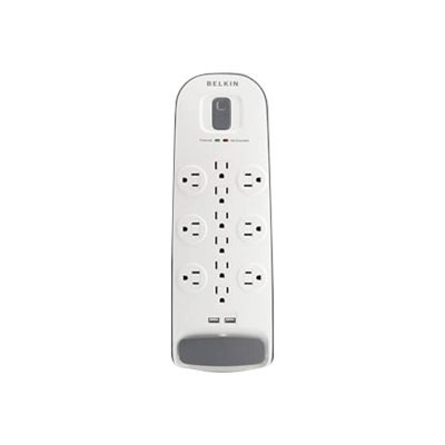 Belkin 12 Outlet Surge Protector with USB Charging - Surge protector - AC 125 V - output connectors: 12 - 6 ft