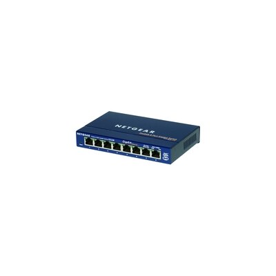 8-port NETGEAR GS108 - Switch - unmanaged - 8 x 10/100/1000 - desktop