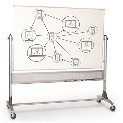 Best-Rite Platinum whiteboard - 72 in x 48 in - double-sided