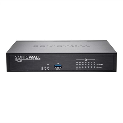 7-port SonicWall TZ400 - Security appliance - with 1 year TotalSecure - 7 ports - GigE
