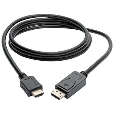 Tripp Lite 6ft DisplayPort to HDMI Adapter Cable Video / Audio Cable DP M/M 6' - Black