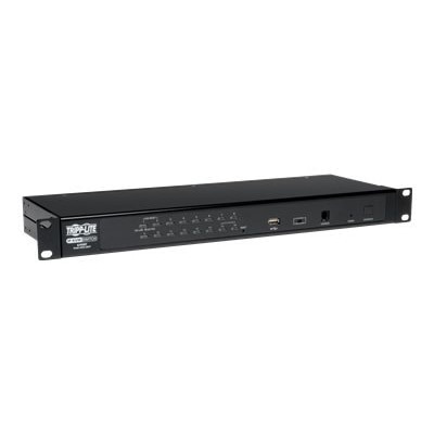 16-port Tripp Lite 16-Port Rackmount KVM Switch w/ Built in IP and On Screen Display 1U - KVM switch - 16 ports - rac...