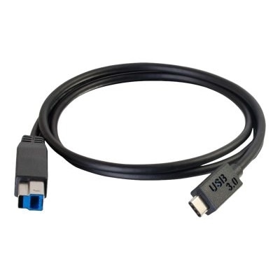 CablesToGo C2G 3m USB 3.1 Gen 1 USB Type C to USB B Cable M/M - USB C Cable Black - Câble USB de type-C - 3 m