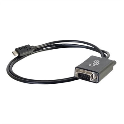 C2G USB C to DB9 Serial Adapter Cable - USB C 2.0 - M/M - USB / serial cable - DB-9 to USB-C