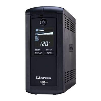 CyberPower Intelligent LCD CP850AVRLCD - UPS - AC 120 V - 510-watt - 850 VA 9 Ah - RS-232, USB - output connectors: 9
