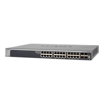 28-port NETGEAR Smart XS728T - Switch - L3 Lite - smart - 24 x 10GBase-T + 4 x 10 Gigabit SFP+ - desktop, rack-mountable
