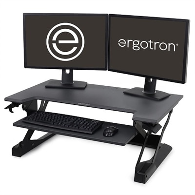 Ergotron WorkFit-TL, Poste assis-debout à poser (noir)