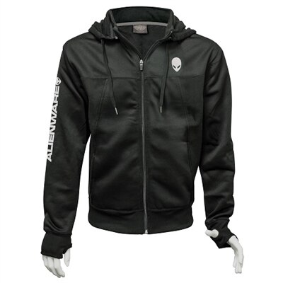 Alienware Poly-Tech - Sweatshirt à capuche - XXL - 80 % coton, 20 % polyester - noir