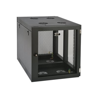 Tripp Lite 12U Wall Mount Rack Enclosure Server Cabinet Side Mount Wallmount - Rack - cabinet - wall mountable - black - 12U - 19