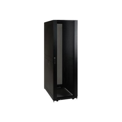 Tripp Lite 42U Rack Enclosure Server Cabinet Threaded 10-32 Mounted Holes - Rack - cabinet - black - 42U - 19-inch