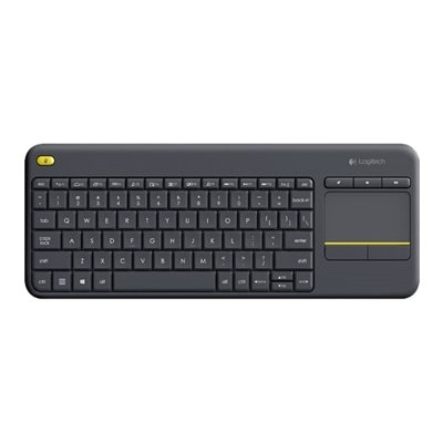 Logitech Wireless Touch Keyboard K400 Plus - Clavier - sans fil - 2.4 GHz - Français - noir