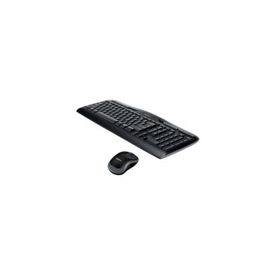 Logitech Wireless Combo MK330 - Keyboard and mouse set - wireless - 2.4 GHz - UK - black