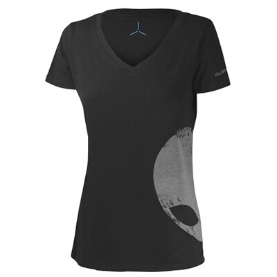 Alienware Distressed Head Gaming Gear - T-shirt - S - Tri-Blend - gris