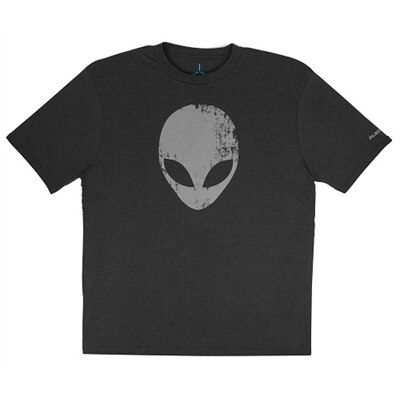 Alienware Distressed Head Gaming Gear - T-shirt - XXL - 153 g/m² - Tri-Blend - gris