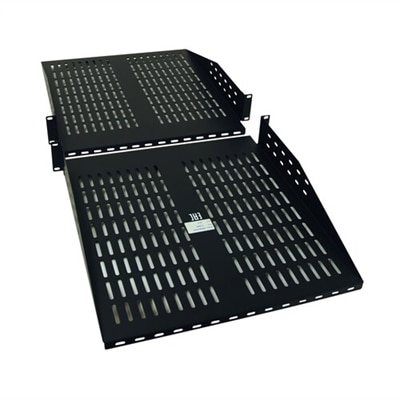 Tripp Lite Rack Cantilever Fixed Shelf 2-Post 4-Post Compatible 2URM - Rack shelf - black - 2U