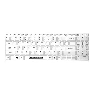 Man and Machine Man & Machine Its Cool Flat - Keyboard - USB - QWERTY - UK - white