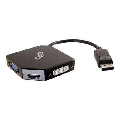 C2G DisplayPort to HDMI, VGA, DVI - Adapter Converter - M/F