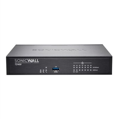 7-port SonicWall TZ400 - Advanced Edition - security appliance - with 1 year TotalSecure - 7 ports - GigE