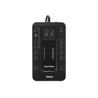 CyberPower Ecologic Series EC750G - UPS - AC 120 V - 450-watt - 750 VA - USB - output connectors: 12