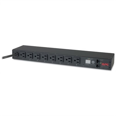 APC Metered Rack PDU AP7800B - 1U - 120V NEMA 5-15 Input / (8) NEMA 5-15 Output