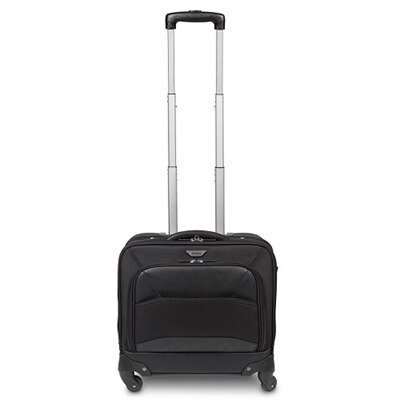 Targus Mobile ViP Roller - Spinner - polyurethane, faux leather - black - 15.6-inch