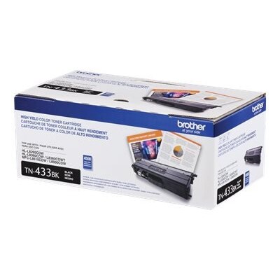 Brother TN433BK - High Yield - black - original - toner cartridge