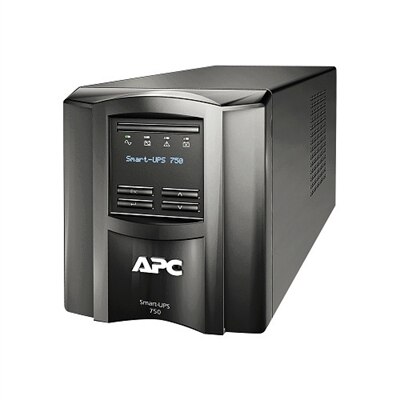 APC Smart-UPS 750VA LCD - UPS - AC 120 V - 500 Watt - 750 VA - Ethernet, RS-232, USB - output connectors- 6 - black - with APC SmartConnect