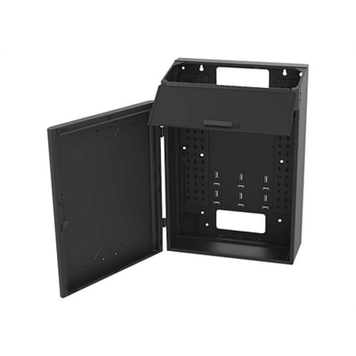 Legrand 8RU Vertical Wall-Mount Cabinet with Split Door 42in Height TAA Wall Mountable - Black - 8U - 35.6inch