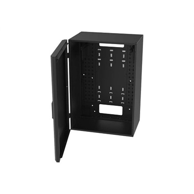 Legrand 8RU Vertical Wall-Mount Cabinet with Full Door - 36in Height TAA System Cabinet Wall Mountable - Black - 8U - 31inch