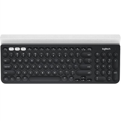 Logitech K780 Multi-Device - Keyboard - Bluetooth, 2.4 GHz - UK English - white