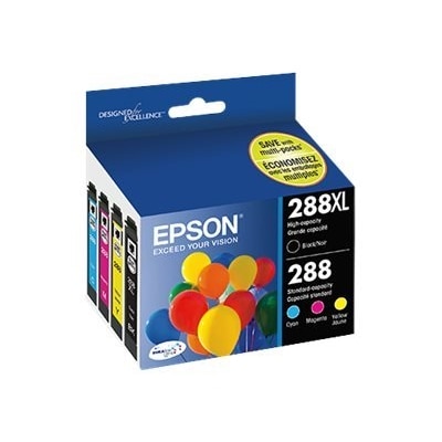 Epson 288/288XL Combo Pack 4-pack XL Black, Yellow, Cyan, Magenta Original - ink cartridge