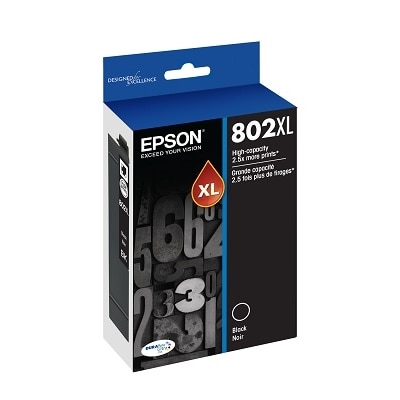 Epson 802XL With Sensor - XL Black Original - ink cartridge - for WorkForce Pro WF-4720, WF-4730, WF-4740