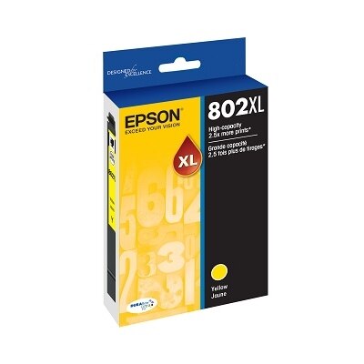 Epson T802 with Sensor Yellow Original - ink cartridge - for WorkForce Pro WF-4720, WF-4730, WF-4740