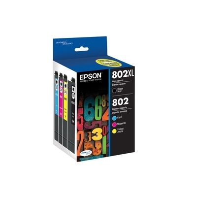 Epson 802XL - 4-pack - XL Black, Yellow, Cyan, Magenta Original - ink cartridge