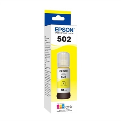 Epson 502 With Sensor Yellow Original - ink tank - for EcoTank ET-2700, ET-2750, ET-3700, ET-3750, ET-4750