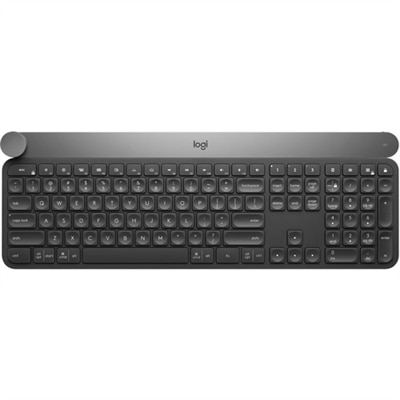 Logitech Craft Advanced with Creative Input Dial - Clavier - rétroéclairé - Bluetooth, 2.4 GHz - français