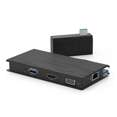 VisionTek VT100 Universal USB 3.0 Portable Dock - Station d'accueil - USB 3.0 - VGA, HDMI - GigE