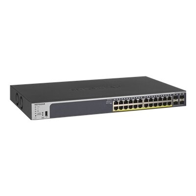 24-port NETGEAR GS728TP - V2 - switch - L3 - smart - 24 x 10/100/1000 (PoE+) + 4 x Gigabit SFP - rack-mountable - PoE...