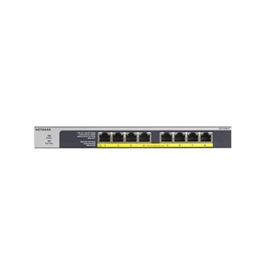 8-port NETGEAR GS108LP - switch - 8 ports - unmanaged - rack-mountable