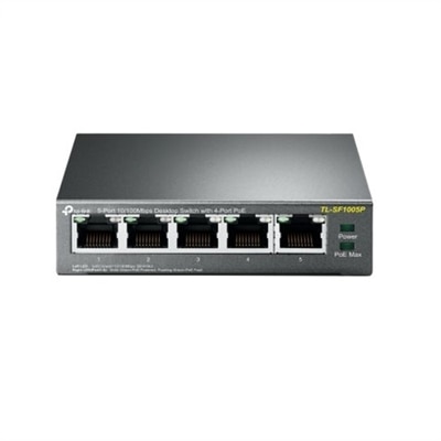 5-port TP-Link TL-SF1005P - Commutateur - non gÃ©rÃ© - 5 x 10/100 (4 PoE) - Ordinateur de bureau - PoE (58 W)