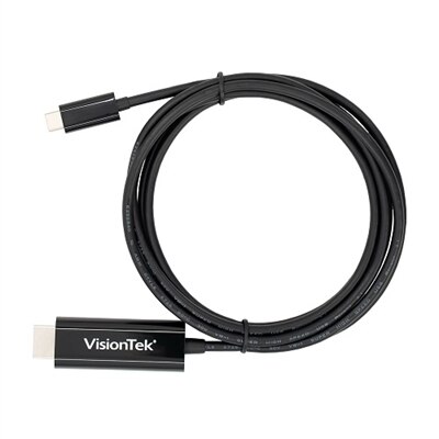 VisionTek USB Type-C / Thunderbolt 3 To HDMI 2.0 Cable 6.6 ft 4K 60Hz External Video Adapter - 901219