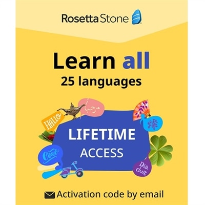 Rosetta Stone 24 Languages Lifetime Subscription