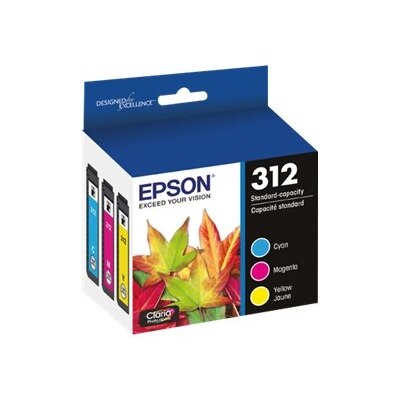 Epson T312 - 3-pack - yellow, cyan, magenta - original - ink cartridge