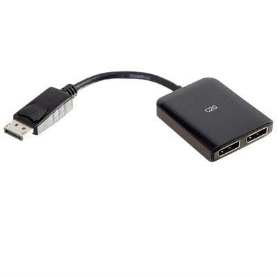 2-port C2G DisplayPort to DisplayPort x2 Monitor Splitter - 4K DisplayPort MST Hub - video/audio splitter - 2 ports