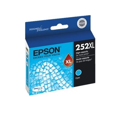 Epson 252XL With Sensor - XL - cyan - original - ink cartridge