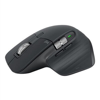 Logitech MX Master 3 - Mouse - laser - 7 buttons - wireless - Bluetooth, 2.4 GHz - USB wireless receiver - graphite