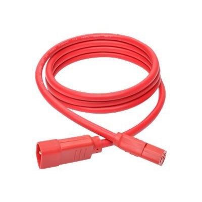 Tripp Lite 6ft Heavy Duty Power Extension Cord 15A 14 AWG C14 to C13 Red 6' - power extension cable - 6 ft