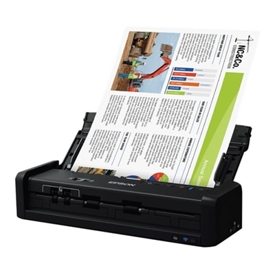 Epson Workforce ES-300W Wireless Duplex Mobile Document Scanner - Black