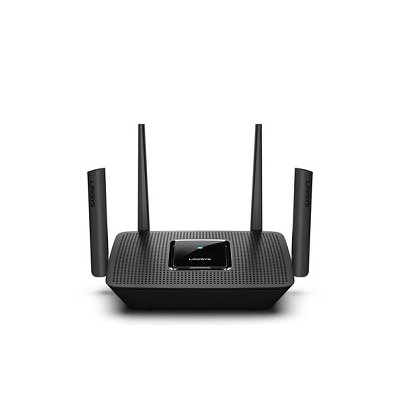 Linksys - Max-Stream AC3000 Tri-Band Mesh Wi-Fi 5 Router - Black